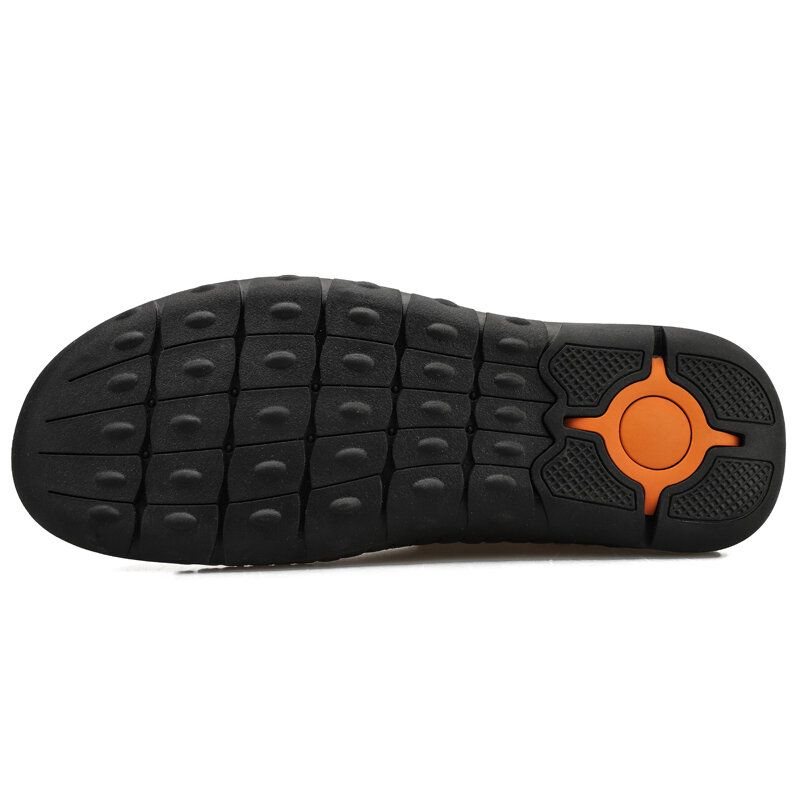 Bottines À La Main Confortables En Cuir Microfibre Antidérapantes Pour Hommes
