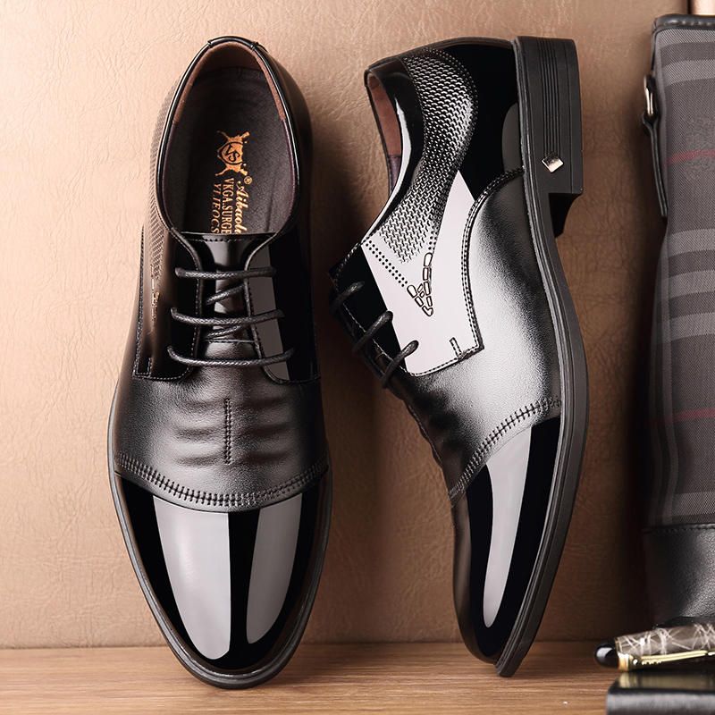 Chaussures Habillées En Microfibre Business Oxfords