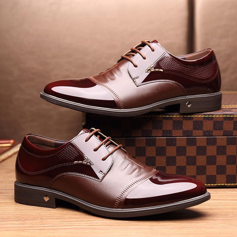 Chaussures Habillées En Microfibre Business Oxfords