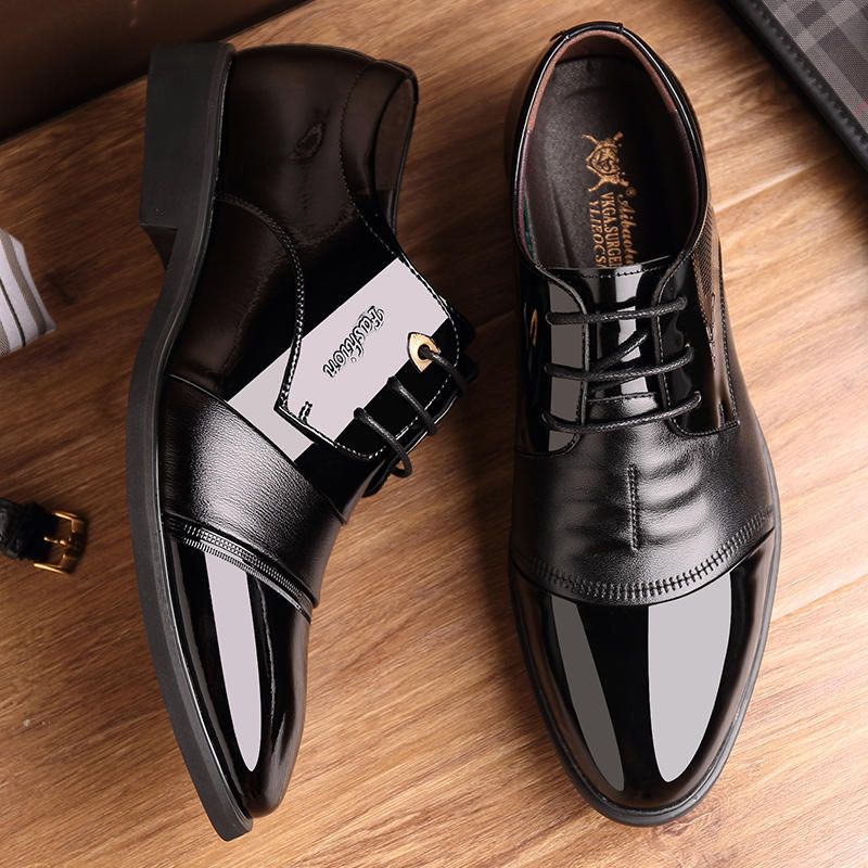 Chaussures Habillées En Microfibre Business Oxfords