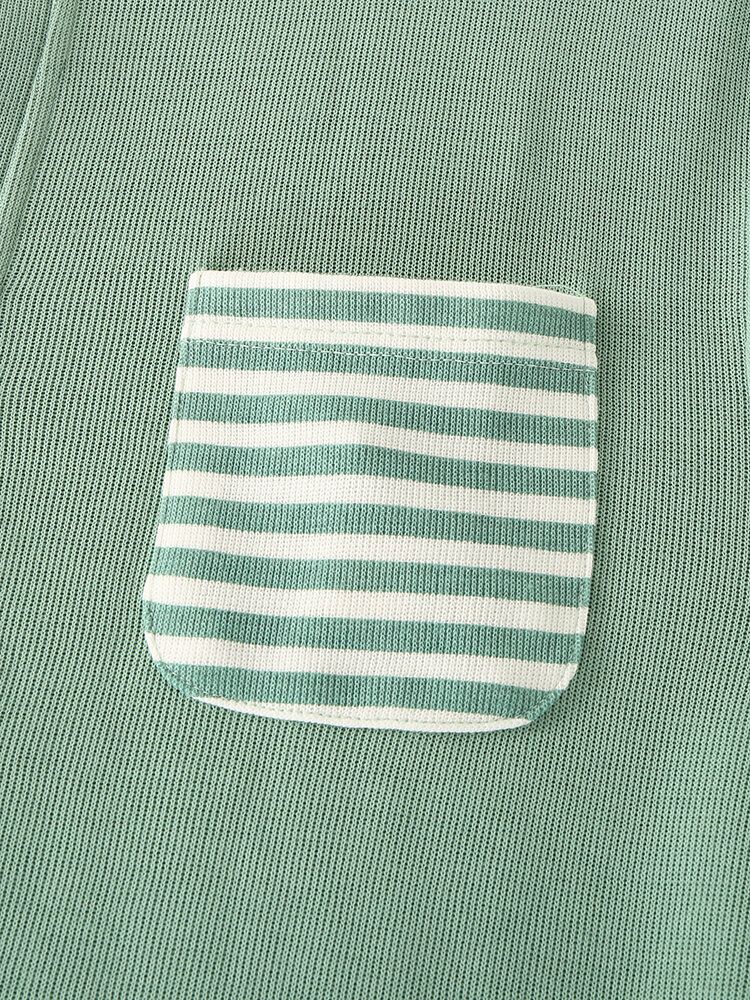 Ensemble De Pyjama Décontracté 100 % Coton Patchwork Pour Homme Avec Poche