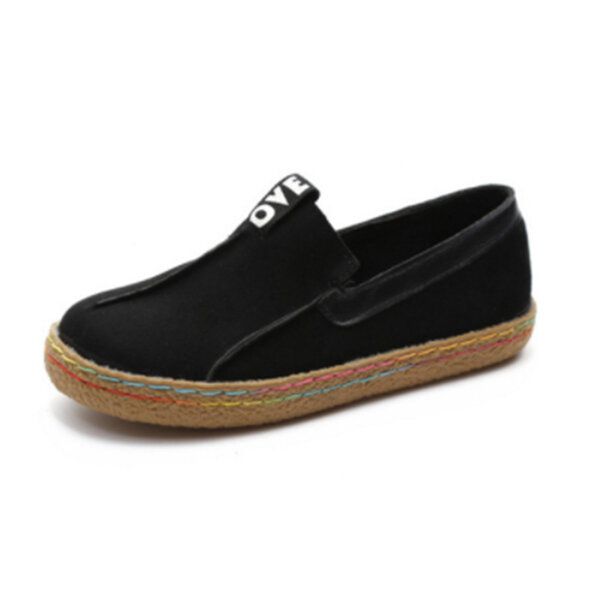 Femmes Couture Semelle Souple Bout Rond Slip On Casual Flats Mocassins