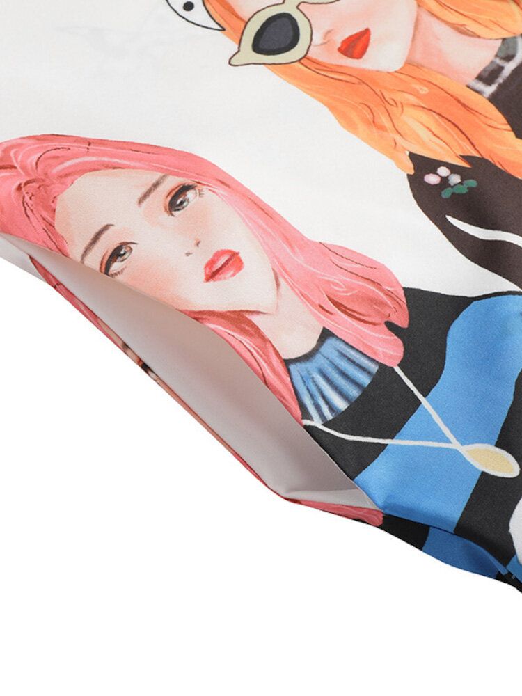 Femmes Solides Filles Motif Manches Trois-quarts Poche Latérale Lâche Robes Mi-longues