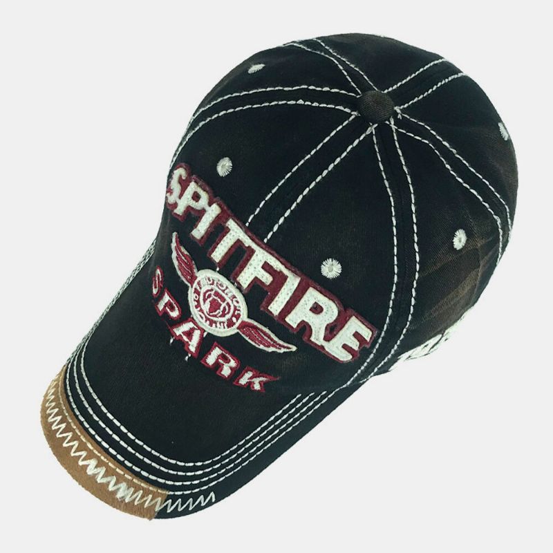 Hommes Made-old Coton Lettre Broderie Respirant Hip-hop Casual Sport Parasol Baseball Chapeau