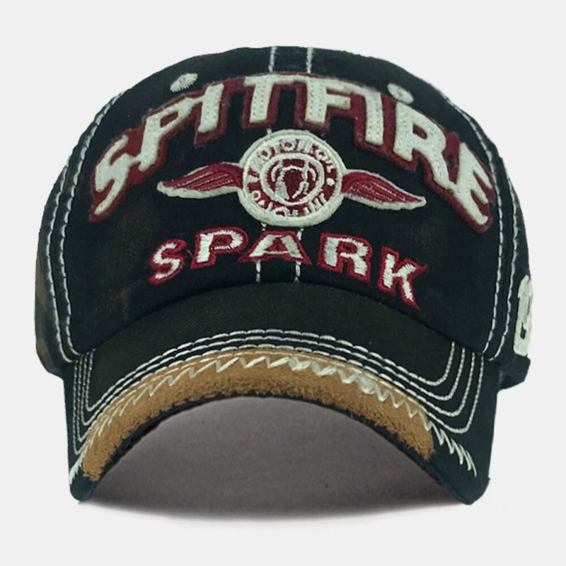 Hommes Made-old Coton Lettre Broderie Respirant Hip-hop Casual Sport Parasol Baseball Chapeau