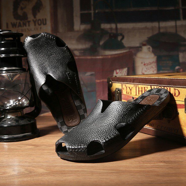 Men Casual Home Indoor Slip On Slippers