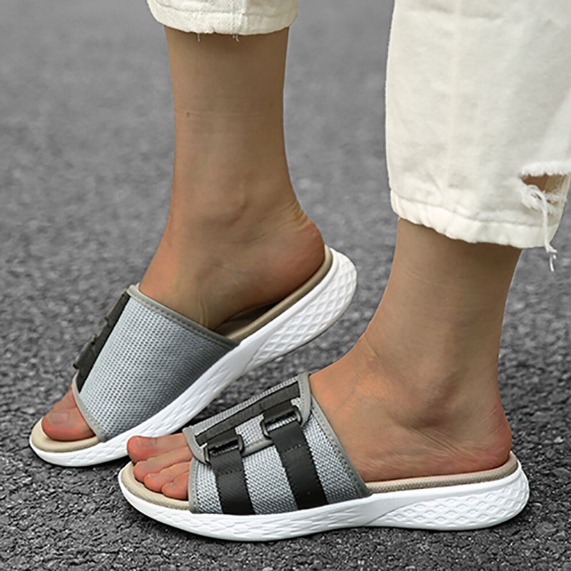Sandales Plates Quotidiennes À Bout Ouvert Pour Femmes