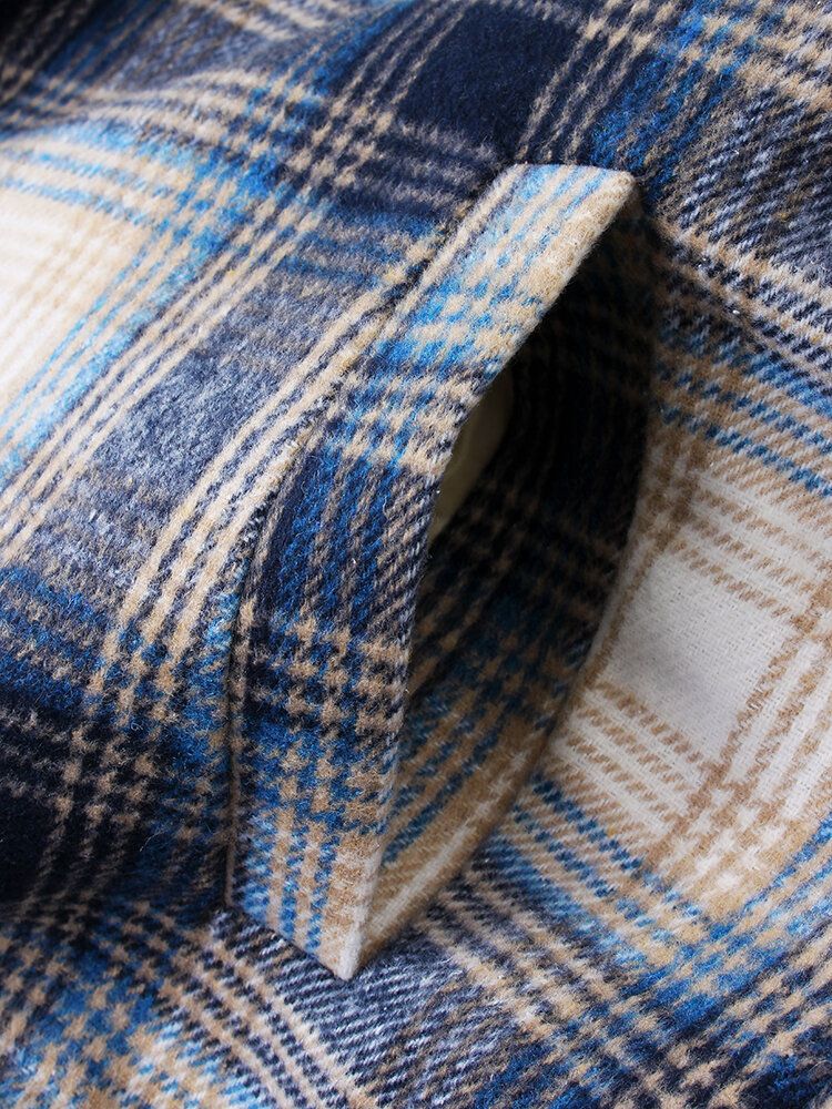 Veste À Manches Longues Avec Poche Épaisse Doublée En Polaire Pour Homme