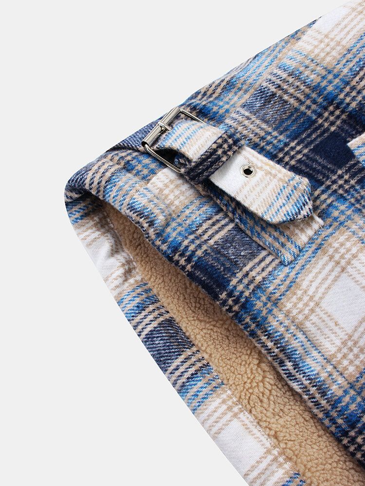Veste À Manches Longues Avec Poche Épaisse Doublée En Polaire Pour Homme